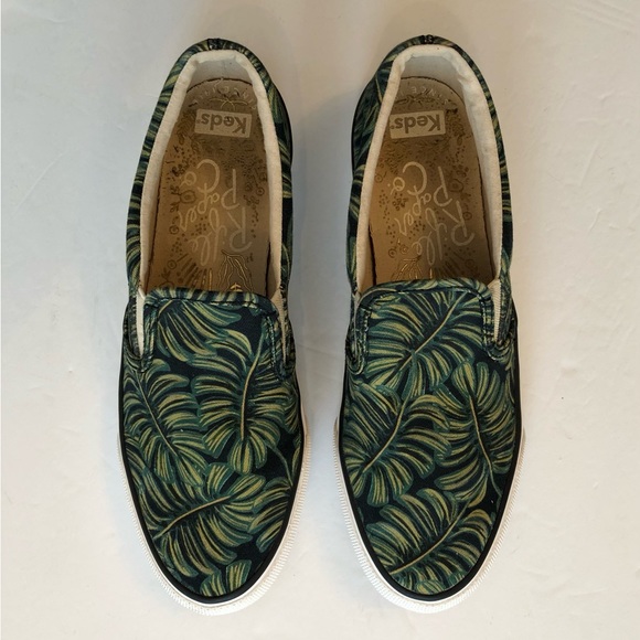 Keds X Rifle Paper Co. Anchor Slip On Paper Palms Sneakers - Picture 2 of 12